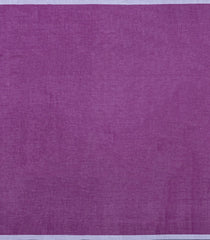 Purple Handloom Bengal Cotton Saree With FIsh Buttas-BG1750