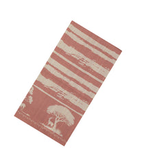 Dusty Pink Woven Art Silk Saree With Printed Abstract & Tree Motifs-BL4947