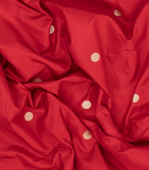 Red Handloom Banarasi Silk Saree With Meenakari Border-BE1756