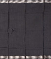 Black Woven Pure Organza Silk Saree With Printed Floral Motifs-PS0597