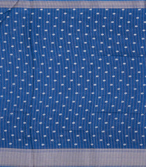 Blue Printed Synthetic Dola Silk Saree With Motifs & Zari Stripes-SY0438