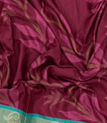 Chestnut Pink Printed Art Tussar Saree With Zari Border-BL5002
