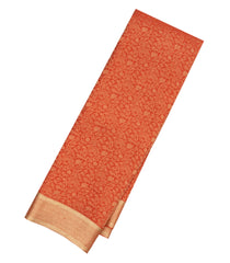 Red Mysore Crepe Silk Saree With Floral Vine Motifs-MS3124