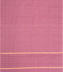 Dusty Pink Woven Chettinad Cotton Saree With Zari Stripes-CN1932