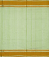 Cardamom Green Handloom Silk Cotton Saree With Checks & Zari Border-SC4832