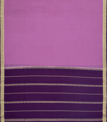 BubbleGum Pink Woven Mysore Silk Saree With Contrast Border-MS3415