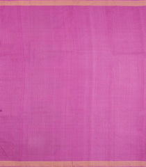 BubbleGum Pink Woven Tussar Silk Saree With Floral Motifs-TU3259