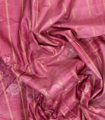 Dusty Pink Printed Synthetic Dola Silk Saree With Zari Stripes & Border -SY0361