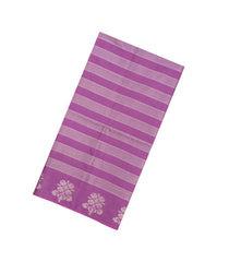 Lilac Woven Art Bhagalpur Cotton Saree With Thread & Zari Stripes-SY0269