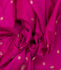 Pink Handloom Kanchipuram Silk Saree With Pichwai Cow Buttas - KA14615