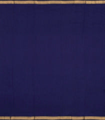 Blue Handloom Maheswari Silk Cotton Saree With Zari Border-SC4837
