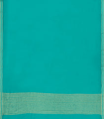 Turquoise Woven Mysore Silk Saree With Zari Border-MS3572