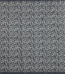Grey Printed Synthetic Tussar Silk Saree With Zari Checks & Motifs-SY0377