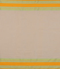 Taupe Woven Bengal Cotton Saree With Contrast Border-BG1755
