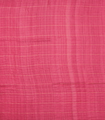 Peach Woven Tussar Silk Saree With Checks-TU3433