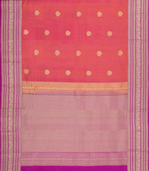 Peach Handloom Soft Silk Saree With Buttas-SO4670