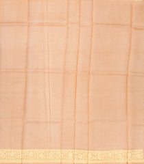 Cardamom Green Handloom Banarasi Organza Silk Saree With Floral Motifs-BE1575
