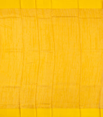 Mustard Woven Raw silk Saree With Stripes & Contrast Border-KS1139