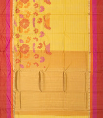 Yellow Handloom Kota Silk Saree With Meena Bird Motifs-KO1027