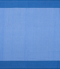 Light Blue Handloom Bengal Cotton Saree With Diamond Buttas-BG1699