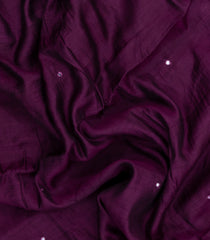 Magenta Printed Synthetic Viscose Dola Silk Saree With Mirror Work-SY0262