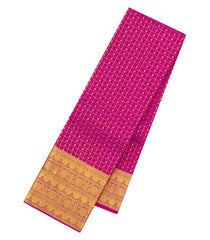 Pink Handloom Kanchipuram Silk Saree With Zari Checks & Buttas-KA16331