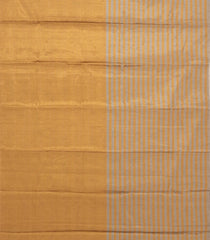 Grey & Gold Handloom Chanderi Half & Half Tissue Cotton Saree-CC1330