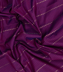 Purple Handloom Soft Silk Saree With Floral Stripes-SO4705