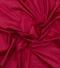 Crimson Handloom Kanchipuram 9 Yards Silk Saree With 12 Muthu Border-KA15743