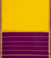 Yellow Woven Mysore Silk Saree With Contrast Border-MS3417