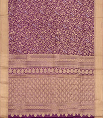 Magenta Woven Mysore Silk Saree With Bird Vine Motifs-MS3246