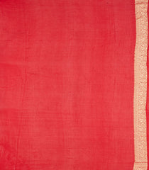 Purple Handloom Banarasi Khaddi Georgette Silk Saree With Contrast Border-BE1860