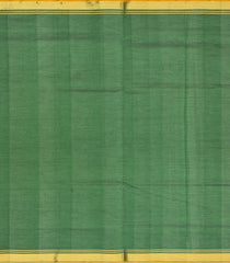 Mustard Handloom Silk Cotton Saree With Zari Checks & Contrast Pallu-SC3666