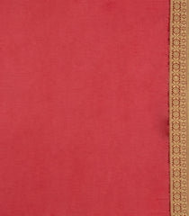 Crimson Woven Blended Georgette Saree With Embroidered Floral Motifs-EN1894