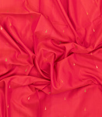 Red Handloom Uppada Silk Saree With Meena Floral Motifs-UP0430