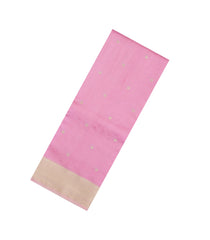 BubbleGum Pink Woven Banarasi Silk Saree With Coin Kanchipuram Butta Silk Sarees-BE1877