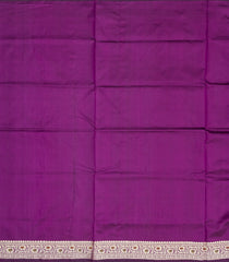 Purple Handloom Banarasi Silk Saree With Meena Border-BE1611