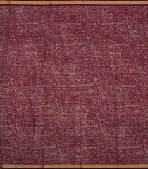 Maroon Printed Chanderi Cotton Saree With Zari Border-BL5482