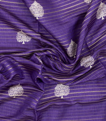 Purple Printed Synthetic Dola Silk Saree With Zari Stripes & Border-SY0385