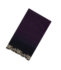 Dark Burgundy Synthetic Fendy Saree With Stone Border-BL5438