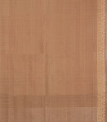 Taupe Handloom Soft Silk Saree With Floral Buttas & Contrast Border-SO4560