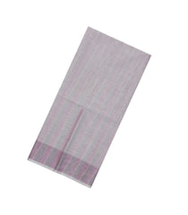 Lavender Woven Tussar Silk Saree With Checks-TU3326