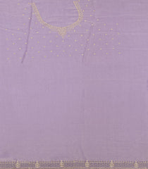 Lavender Woven Art Tissue Saree With Embroidered Stone Work Border-BL4971