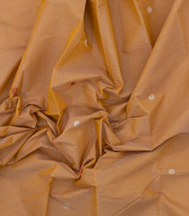 Sandal Handloom Kanchi Cotton Saree With Contrast Silk Border-KC1741