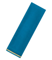 Cyan Woven Mysore Silk Saree With Zari Border-MS3685