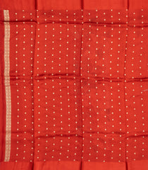 Off White Handloom Tussar Saree With Printed Floral Motifs In Border-TU3045