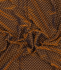 Oil Mustard Woven Synthetic Blended Saree With Embroidered Motifs-EN2056