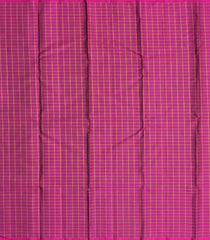 Magenta Handloom Kanchipuram Silk Saree With Zari Checks-KA12591