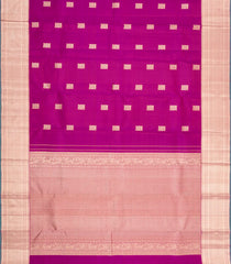 Magenta Handloom Kanchipuram Silk Saree With Buttas & Zari Border-KA16318