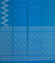 Light Blue Handloom Soft Silk Saree With Stripes-SO4722